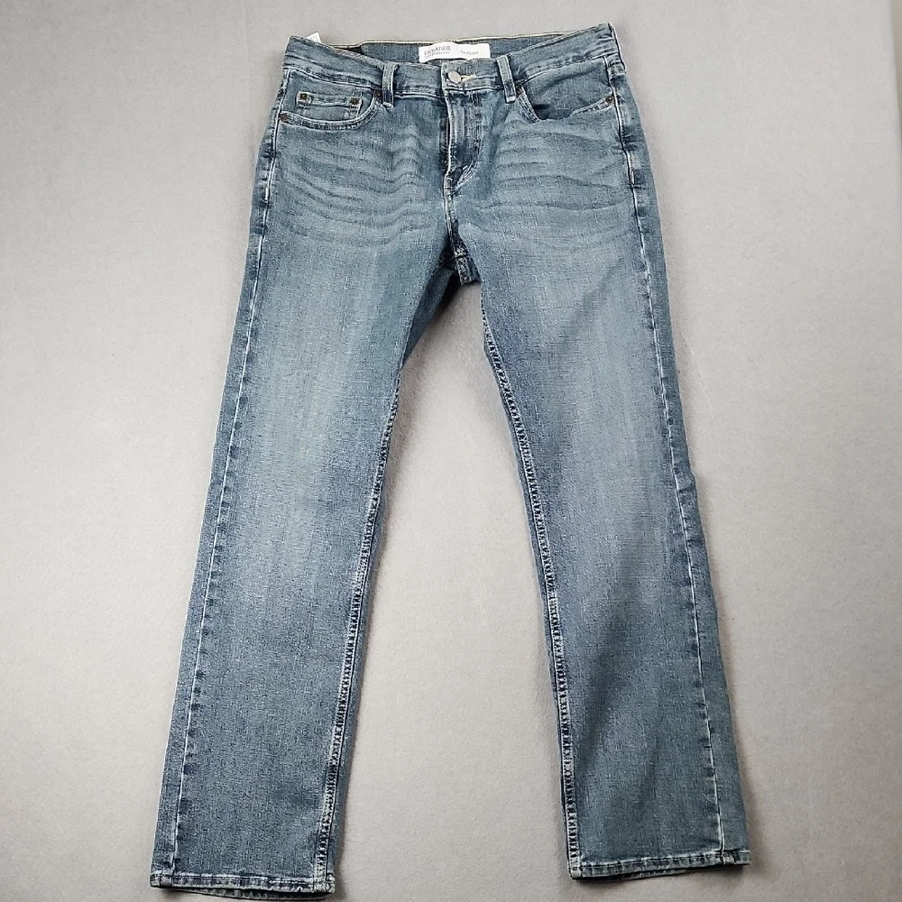Men’s Levi’s Signature S61 Relaxed Fit Jeans - 30x29.5 Light Fade - Picture 1 of 12